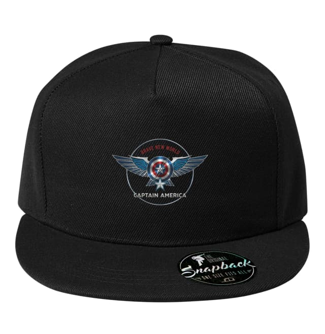 Snapback Oceľový Štít A Modrá Krídla Captain America Brave New World