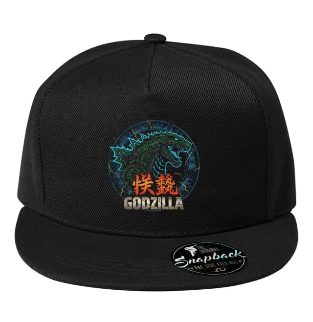 Snapback Godzilla Nočná Elektrický Hnev Nad Mestom Skáza