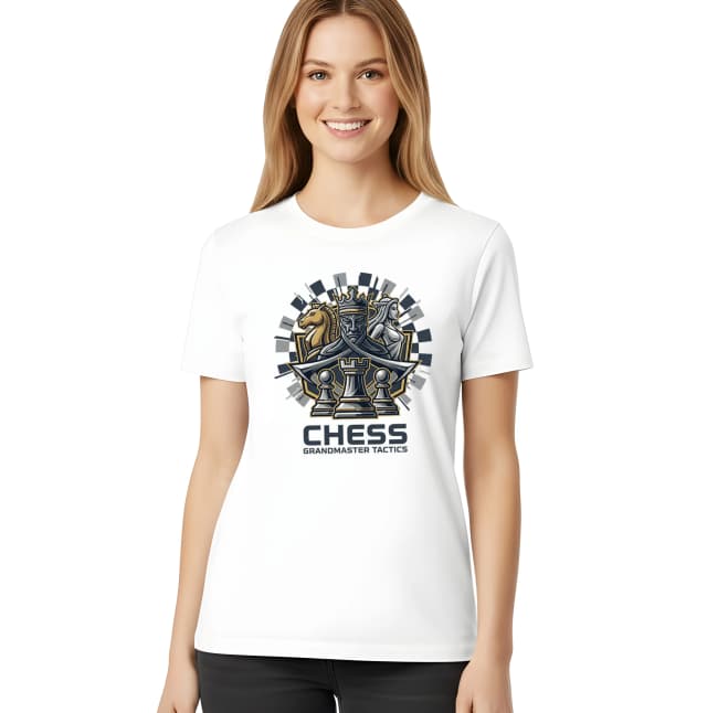 Dámske tričko Kráľovská Stratégia Chess Grandmaster Tactics Pre Majstrovské Víťazstvo