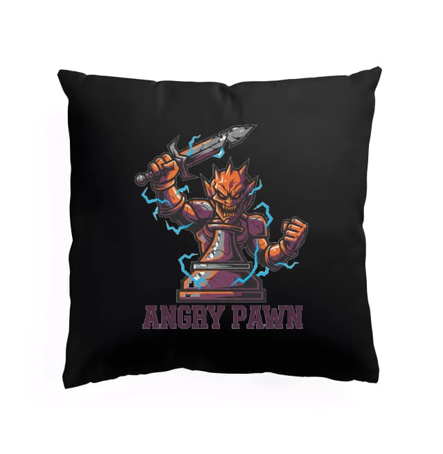 Vankúš Legendárna Angry Pawn Zlovestný Pešiak S Mečom A Blesky