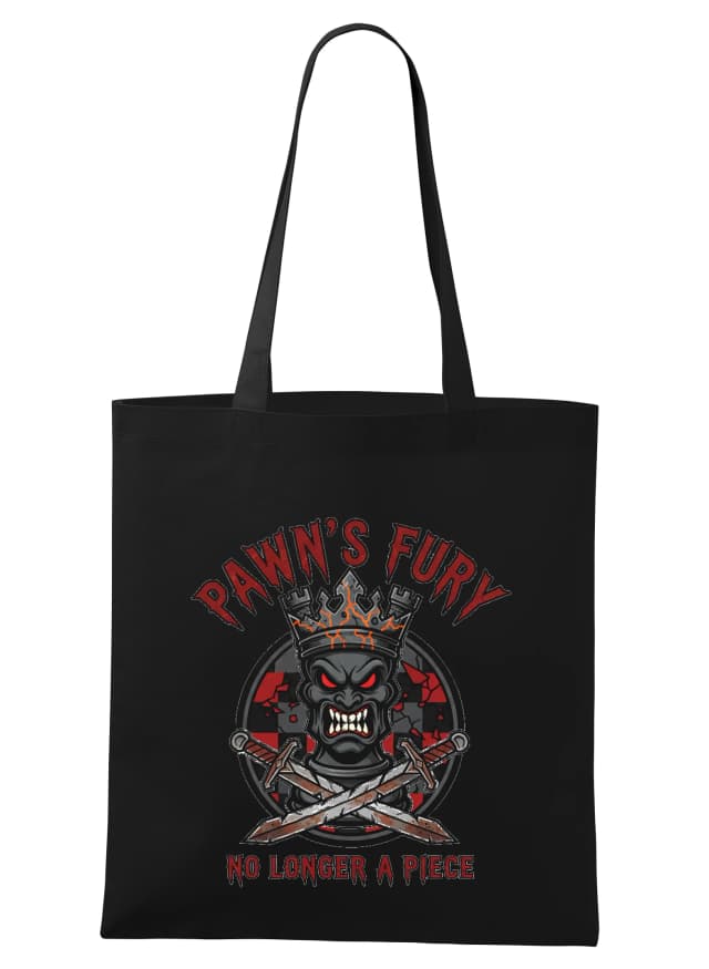 Nákupná taška Rozzúrený Pawns Fury Kráľovský Pešiak Už Nie je Figurou