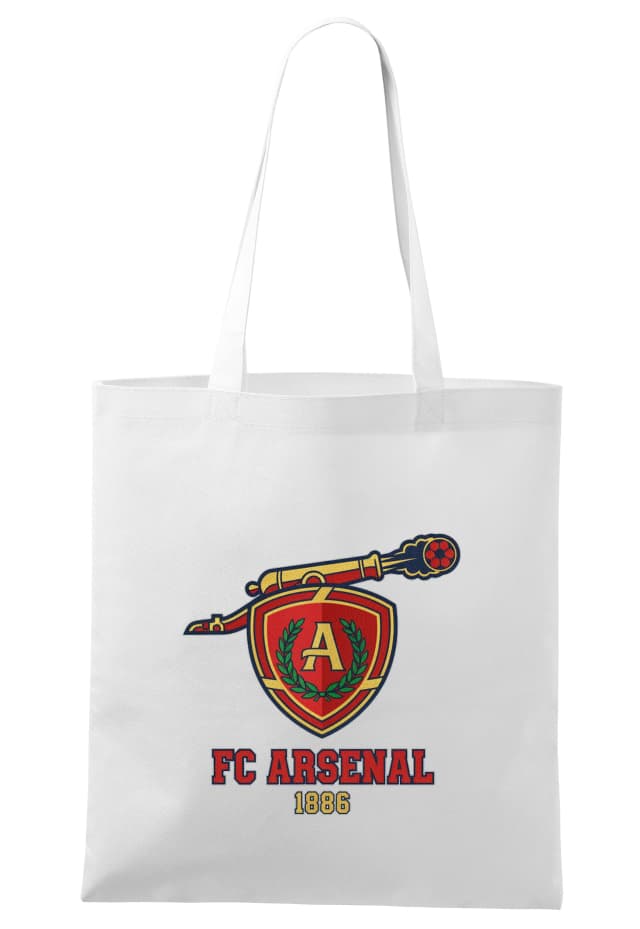 Nákupná taška Kanón A Štít Fc Arsenal 1886 Veniec Hrdosti A Sily
