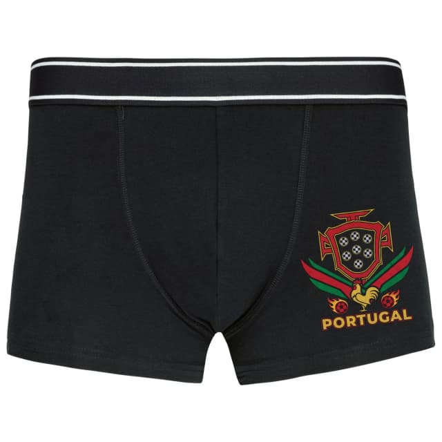 Boxerky Kohút A Štít Portugal Futbalová Hrdosť A Ohnivá Vášeň