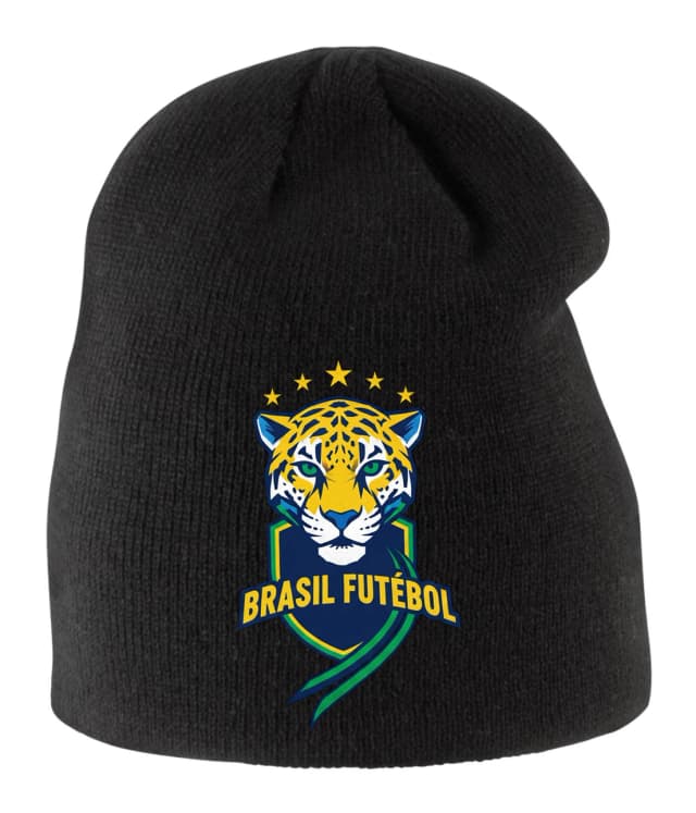 Detská zimná čiapka Hrdý Jaguár Brazil Sila Štýl A Futbalová Vášeň Pre Fanúšikov