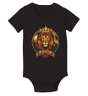 Detské body Majestátny Kráľovský Portrét Lion King Lev S Korunou A Vavrínom