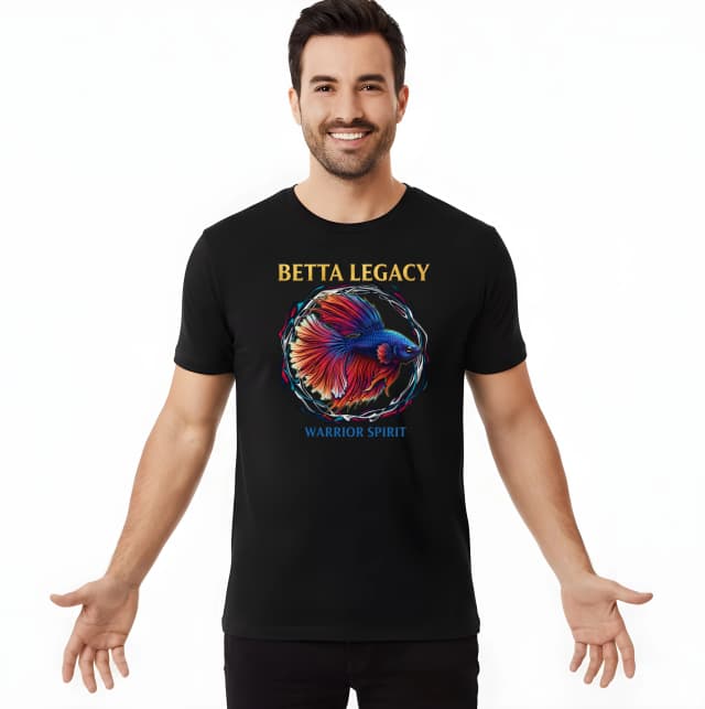 Pánske tričko Betta Legacy Legendárny Bojovník Farebných Plutiev A Duchu