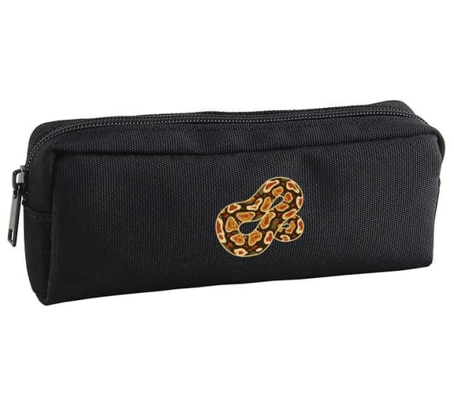Školský peračník Luxusný Ball Python Vzor Zlaté Škvrny Kamufláž A Teplé Tóny