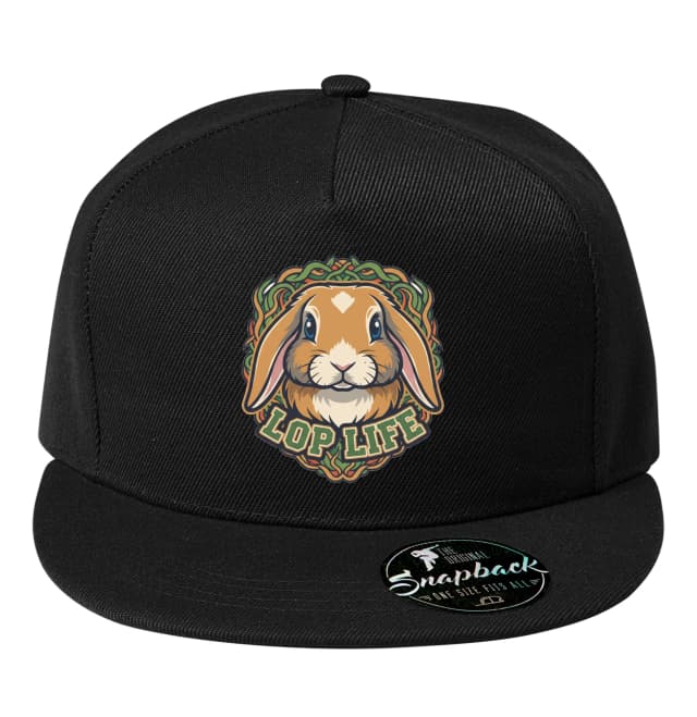 Snapback Roztomilý Trpasličí Lop Králik V Štýlovom Zelenom Venci Lop Life