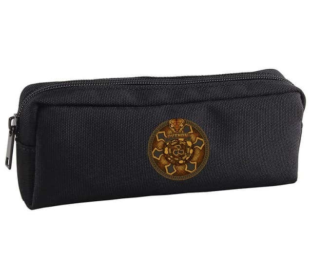Školský peračník Zlatá Mandala Ball Python Kráľovský Plazí Štít A Ornamentálna Sila
