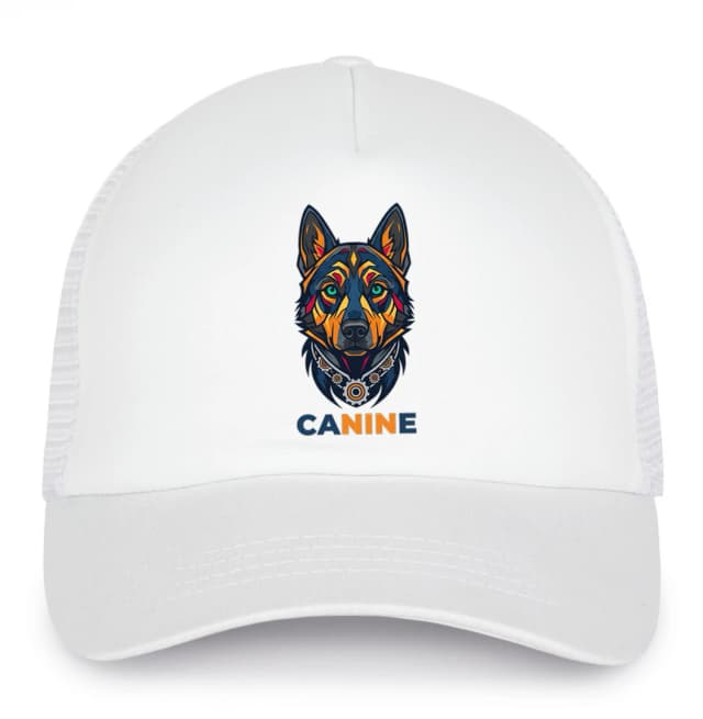 Detská šiltovka Canine Mechanický Vlk Farebná Geometrická Ilustrácia Pro Logo A Branding