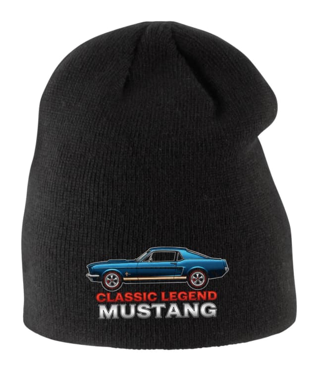 Detská zimná čiapka Ikonický Classic Mustang Legendárne Bočné Profil Pre Zberateľov A Nadšencov