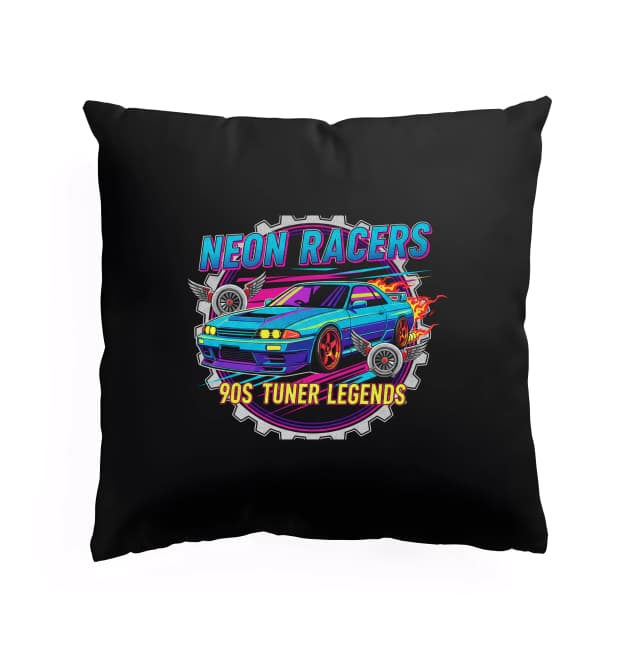 Vankúš Neon Racers 90s Tuneri A Legendy Nočných Pretekov