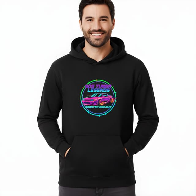Mikina 90s Tuner Legends Nočné Neónové Legendy Tuningu Boosted Dreams A Legendárnej Turbo Sny