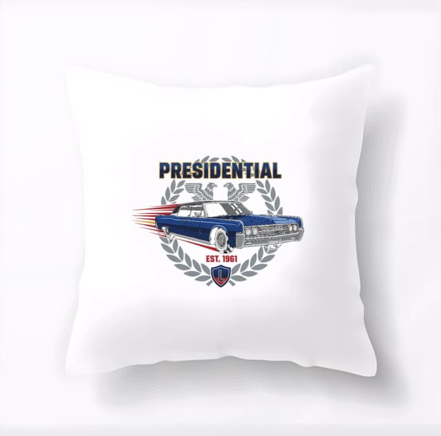 Vankúš Prezidentská Prestížna Ikona Lincoln Limuzína 1961 Retro Americká Klasika