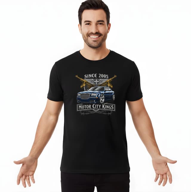 Pánske tričko Gangsterská Legenda Motor City Kings Chrysler 300c Od Roku 2005