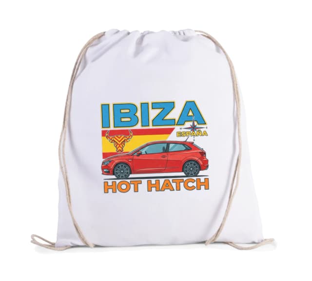 Vak na chrbát Ibiza España Červený Hot Hatch Španielsky Býk Ostrovný Štýl