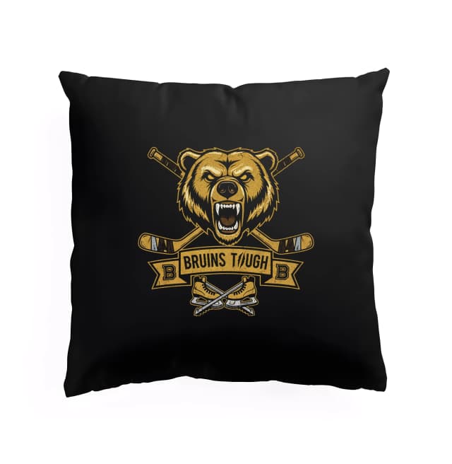 Vankúš Bruins Tough Medvedia Sila Hokejových Fanúšikov