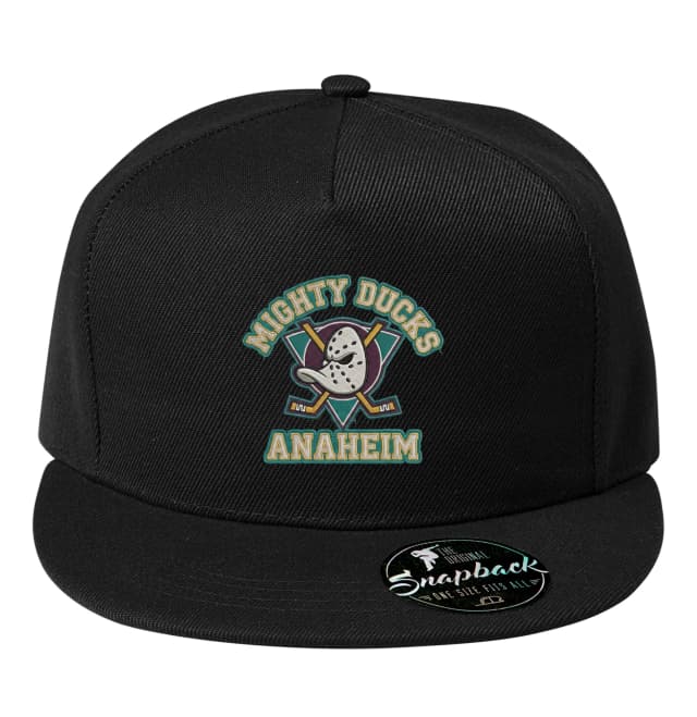 Snapback Klasické Retro Hokejové Logo Mighty Ducks Anaheim S Maskou A Holemi