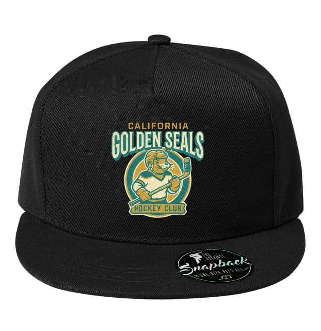 Snapback Kalifornskej Golden Seals Retro Maskot A Vintage Hokejový Emblém 70 Rokov