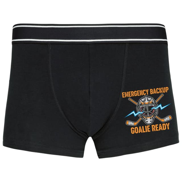Boxerky Núdzový Náhradný Brankár Pripravený Zasahovať Emergency Backup