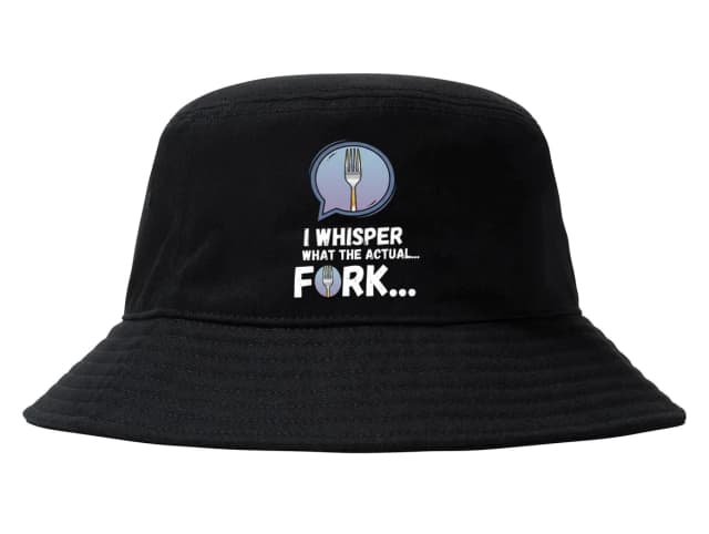 Klobúk Šeptám What The Actual Fork Vtipná Vidlička Pre Drzé Duše