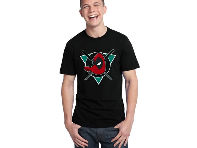 Pánske tričko Anaheim Ducks Majestic - Deadpool paródia