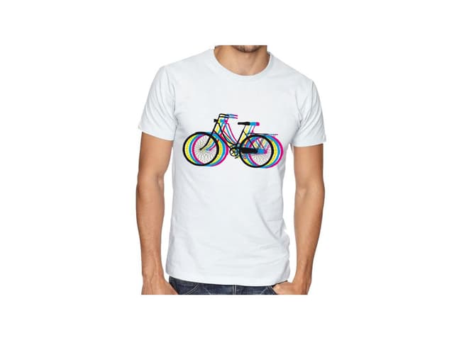 Pánske tričko Dúhový Bike
