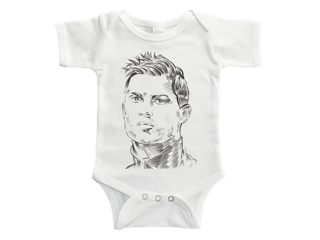 Cristiano Ronaldo detské body - Tvár