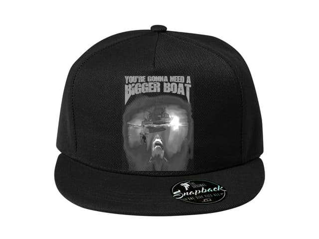 Snapback Iconic Shark Terror Message čiapka