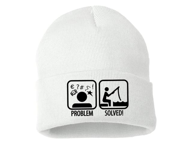 Pletená zimná čiapka Rybárske problémy