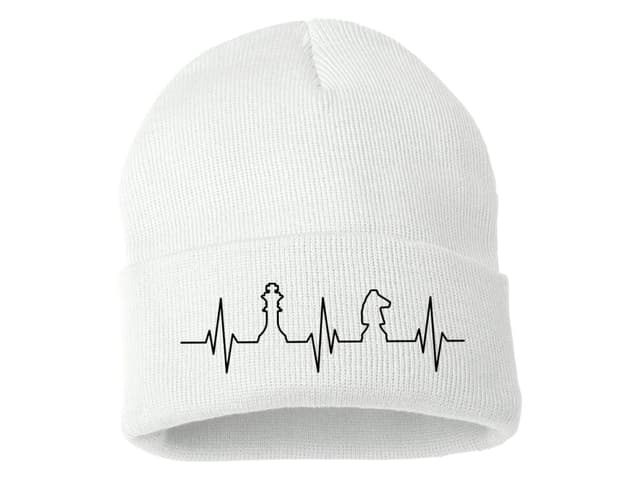 Zimná pletená čiapka Šach tep