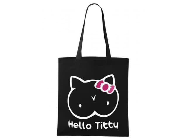 Nákupná taška Hello Kitty paródia