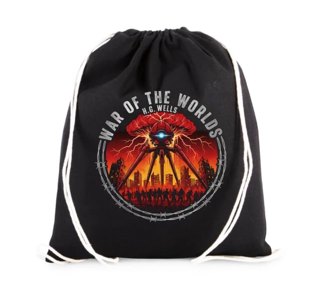 Vak na chrbát Ohnivá Invázia War Of The Worlds Trojnohý Stroj Nad Mestom