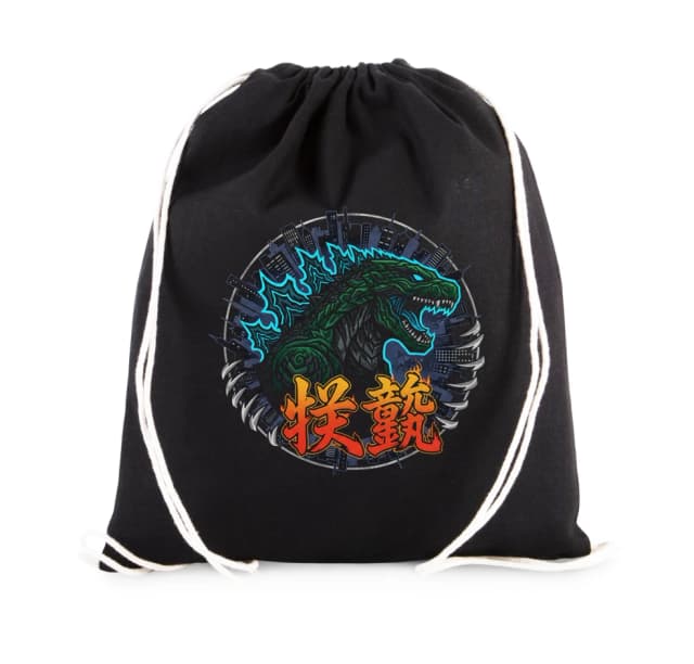 Vak na chrbát Godzilla Zelenej Kaiju Mestské Plamenné Zničenie A Sila