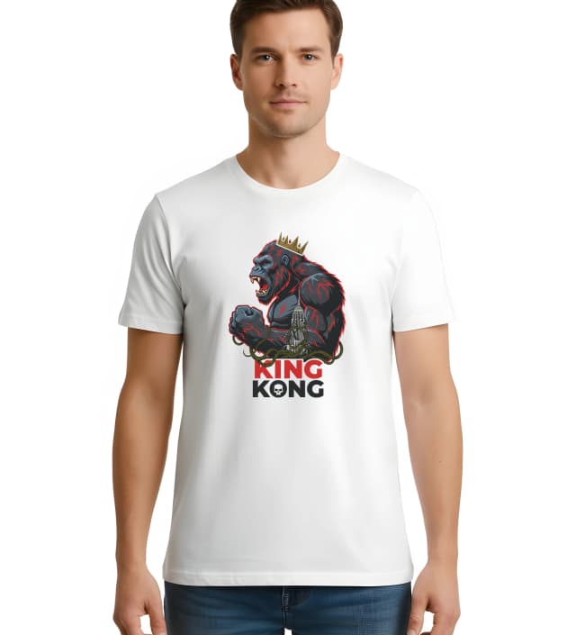 Pánske tričko Kráľovská Sila King Kong Mestský Titán S Korunou