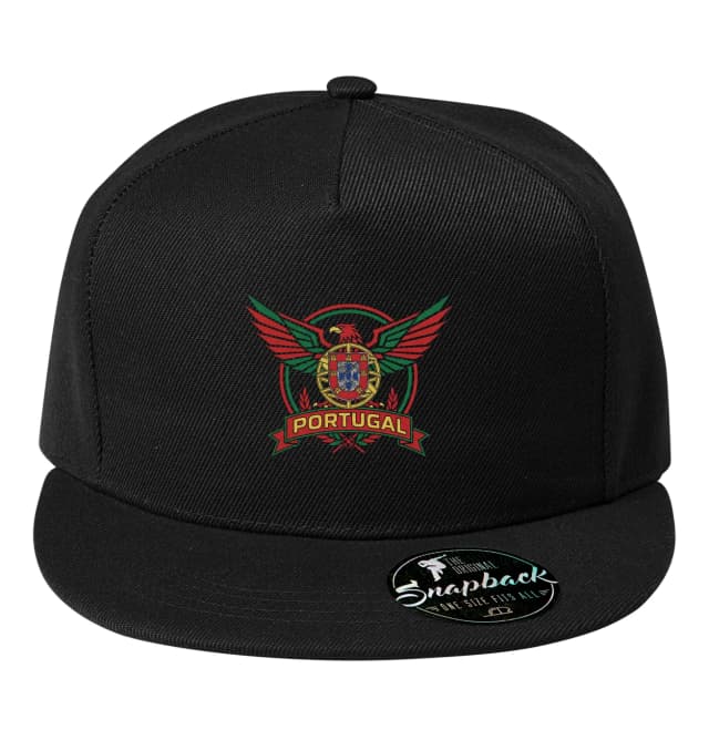 Snapback Zelenočervená Hrdosť Orol A Erb Portugal Sila Fanúšikov