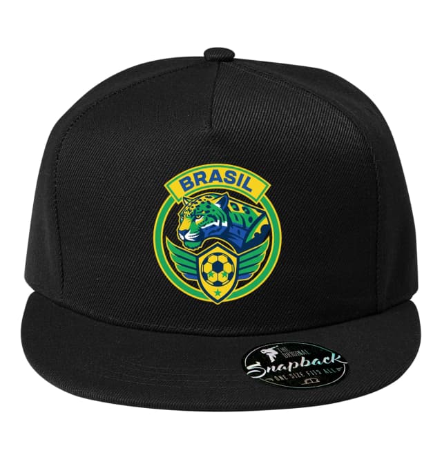 Snapback Brazílsky Jaguár Emblém Futbalové Hrdosti Samba A Krídla Víťazov