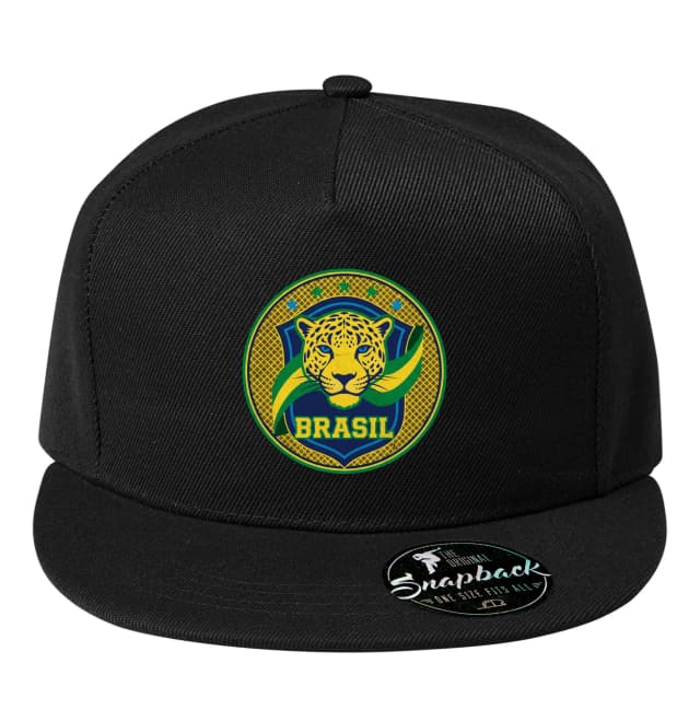 Snapback Jaguár Brazil Zlatá Samba Zelená Sila Futbalové Hrdosti