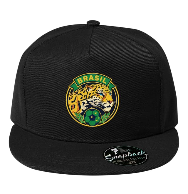 Snapback Divoký Jaguár Brazil Hrdosť Sila A Futbalová Vášeň