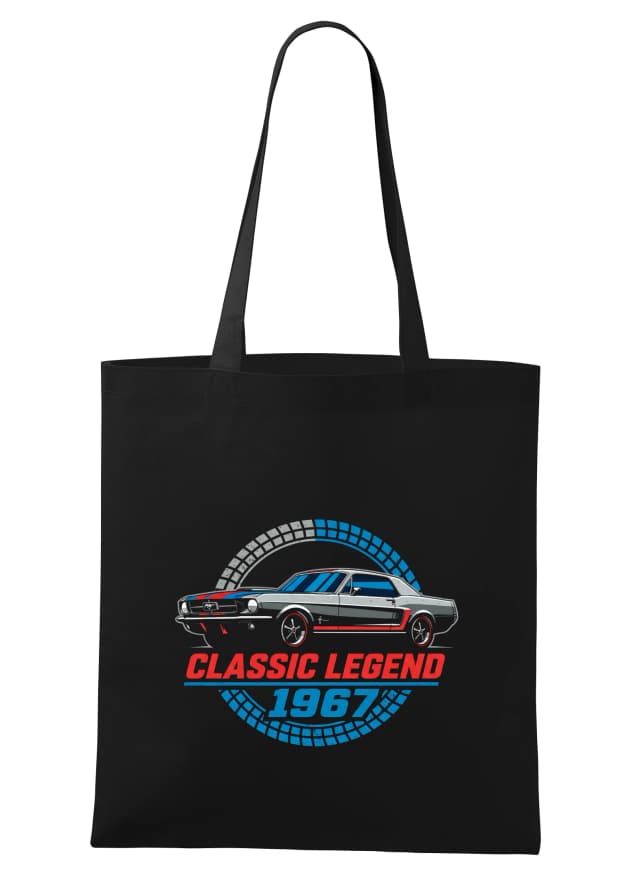 Nákupná taška Legendárna Americká Klasika Classic Legend 1967 Mustang Pre Zberateľov