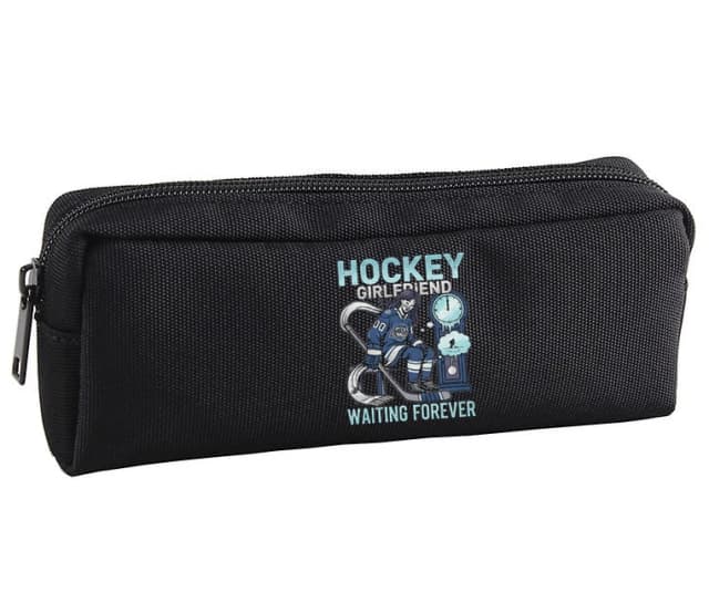 Školský peračník Trpezlivá Hockey Girlfriend Čaká Naveky Pre Pravých Fanúšikov