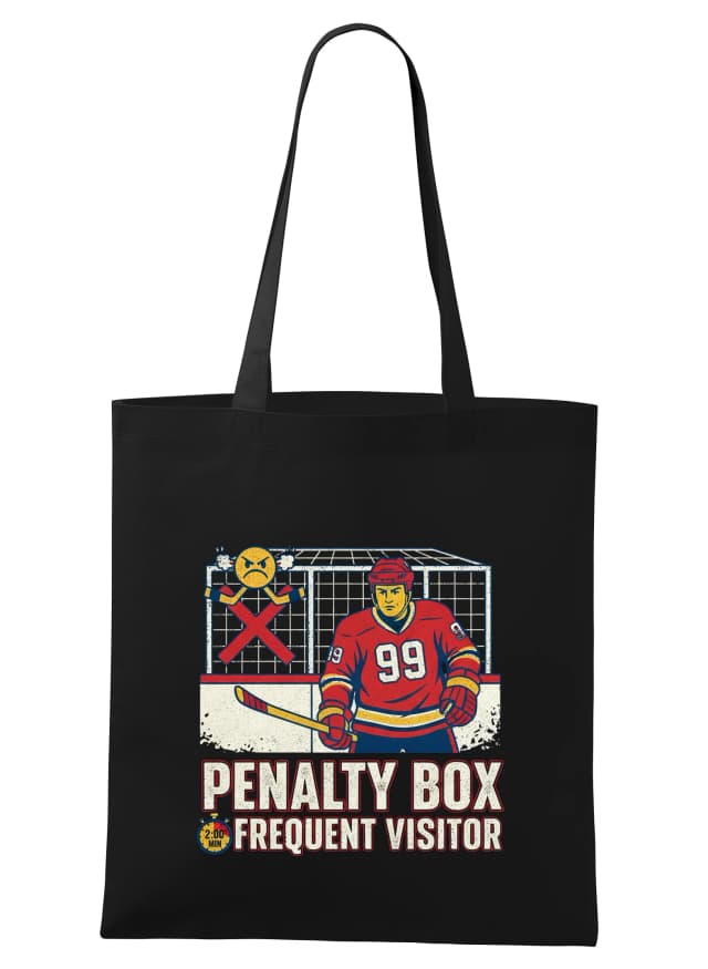 Nákupná taška Častý Návštevník Penalty Box Legenda Dvojminútoviek A Trestov
