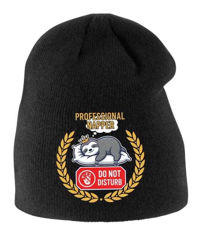 Detská čiapka Kráľ Odpočinku A Šlofíkov Profesionálny Lenochod Professional Napper Nevyrušovať
