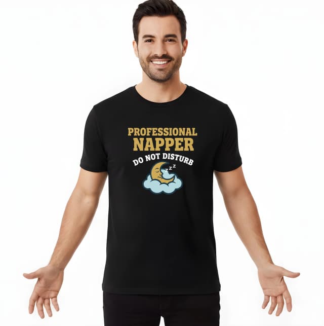 Pánske tričko Profesionálny Driemač Professional Napper Nevyrušovať Hlboký Spánok